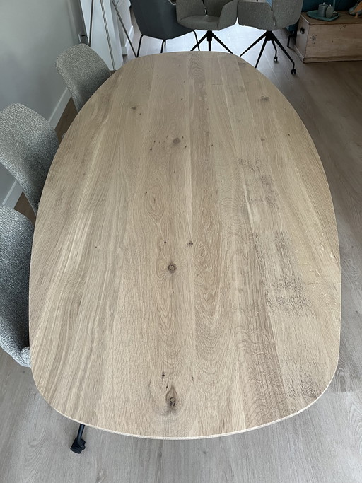 Table du Sud, table de salle à manger ovale danoise 220x100