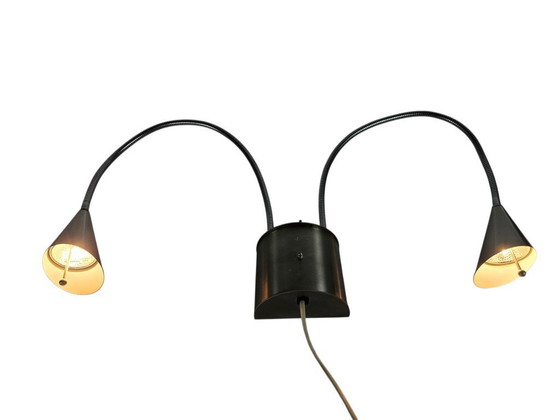 Image 1 of Hala Zeist  - flexibele armen - geborsteld aluminium - post modern - 80's