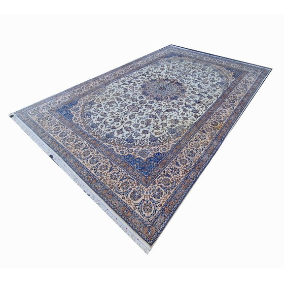 Large Oriental Rug | Hand-Knotted Wool & Silk on Cotton | Floral Pattern | 190 × 127 in – Rugs & carpets (photo 6 of 12)