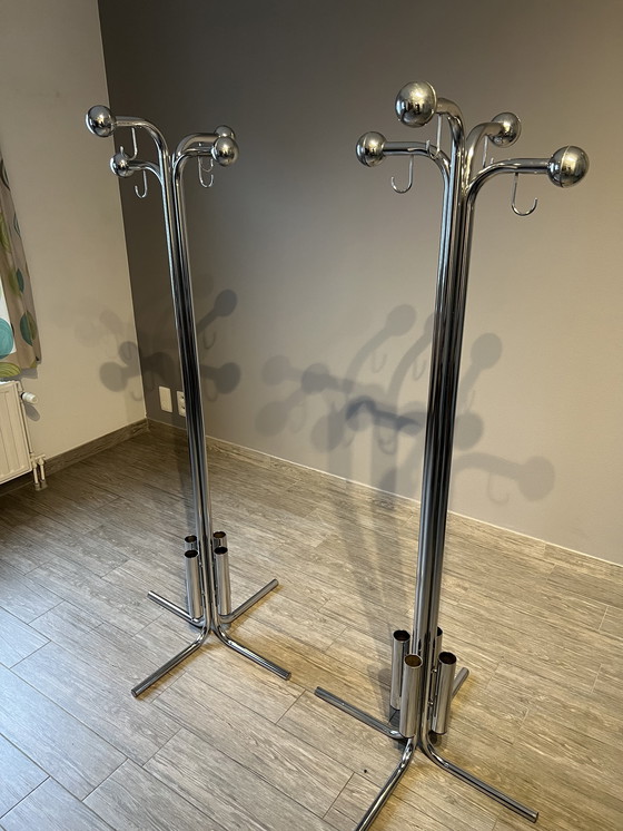 Image 1 of 2 x appendiabiti vintage cromati Bulo