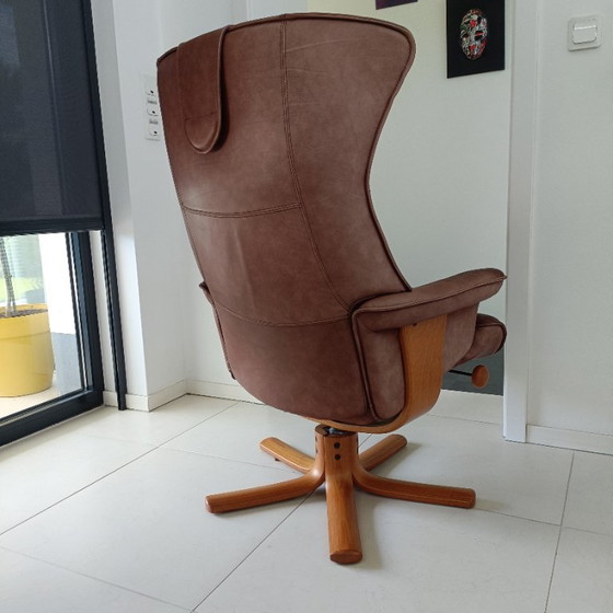 Hjellegjerde Draaifauteuil Eighties – Hjellebjerge, Draaistoelen, Leather, Metal (photo 3 of 14)