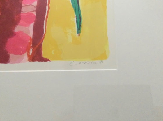 Henk Vessem Kunstprint, Abstract, Meerkleurig, Litho's & Zeefdrukken, Papier, Hout, Meerdere kleuren (foto 5 van 5)