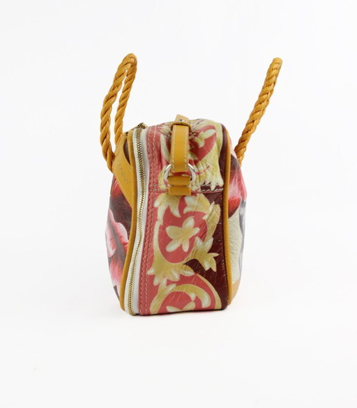 Balenciaga Blanket bag leather orange graphic print
