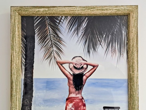 Image 1 of Vahiné - Litografia in cornice