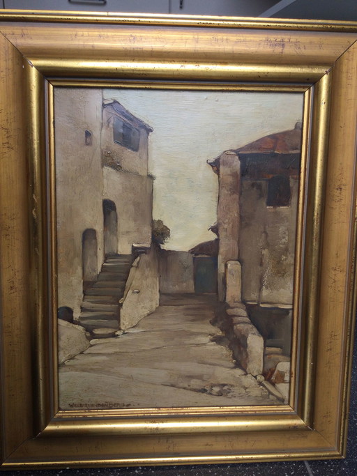Willem van den Berg Straße von Limone, Malerei