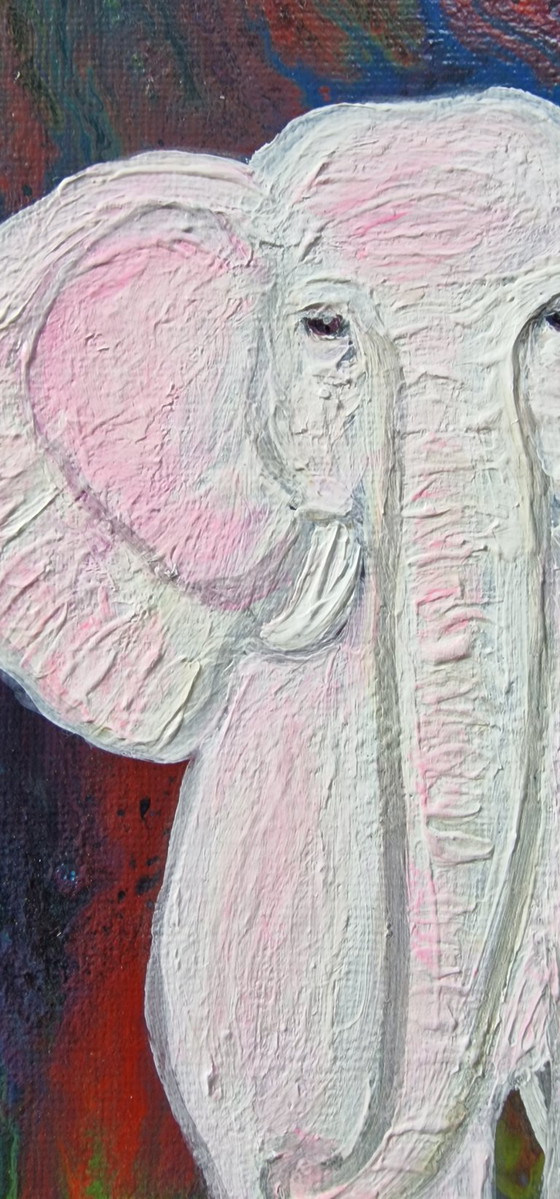 Baby Pink Elephant – CB, Paintings & Drawings, Paper (photo 5 of 6)