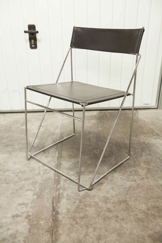 Image 1 of Set di 3 sedie minimaliste della linea X di Niels Jorgen Haugesen per Hybodan