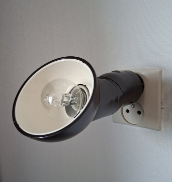 Vintage Deense bruine stekkerlamp Van Bendt Hansen – DL-Lampen, Spotjes, Kunststof, Metaal (photo 14 of 18)