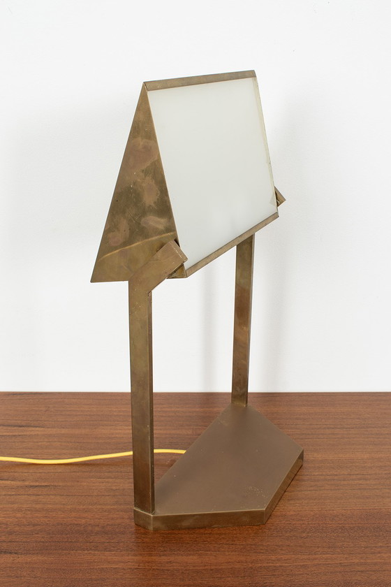 Image 1 of Lampe de bureau unique en laiton