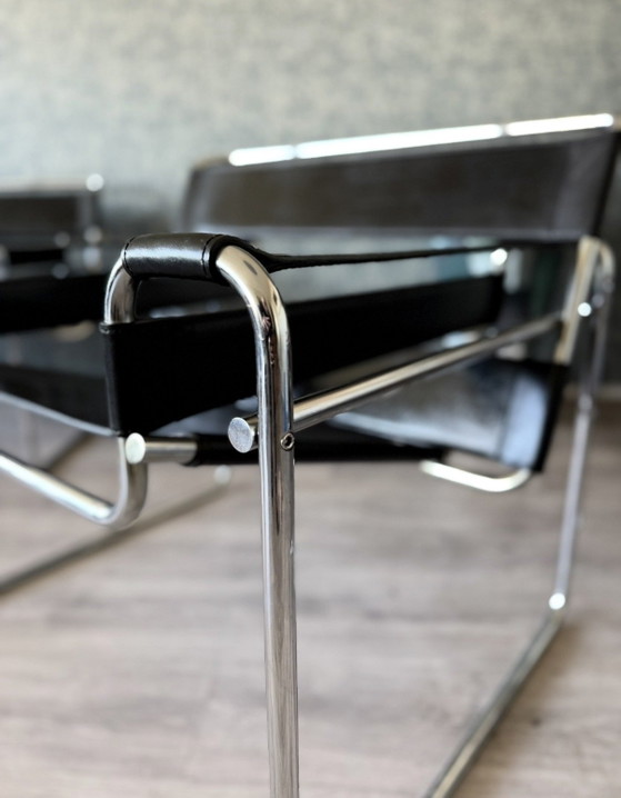 Image 1 of Chaise Wassily vintage, Marcel Breuer, Fasem, Italie, années 80