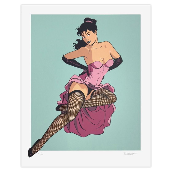 Image 1 of Philippe BERTHET Pin-up frou-frou Sérigraphie signée 2008