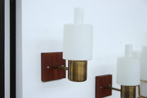 Set of two Jo Hammerborg Nordlys wall lamps, Danish design 1962 – wandlampen, Crystal, Glass, Scandinavian (photo 2 of 6)