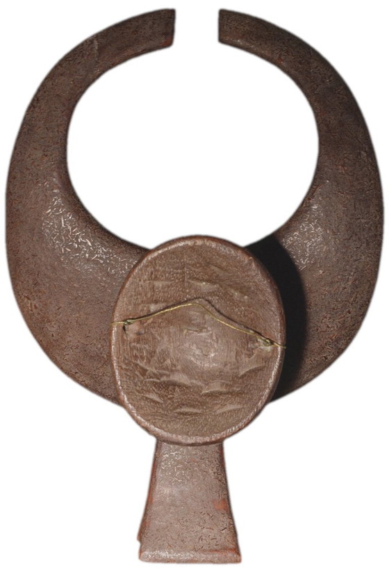 African wooden mask, symbolizing a buffalo, Nigeria, 25x36cm – Wall decoration (photo 2 of 5)