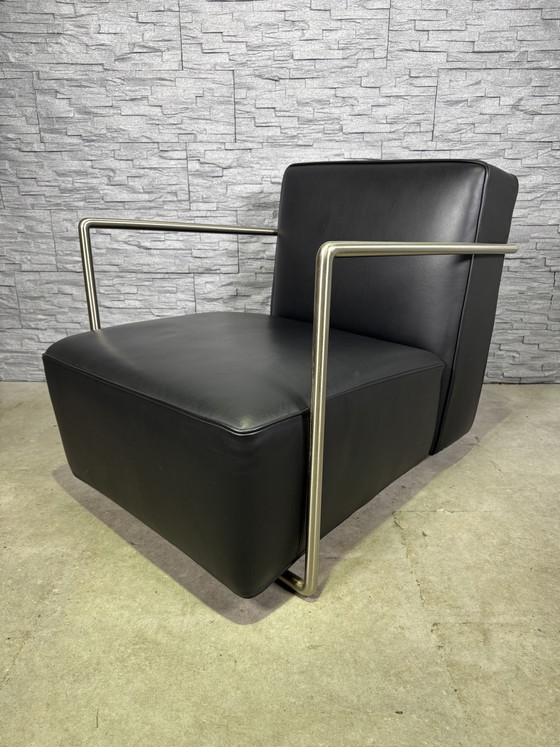Flexform A.B.C. Sillón Antonio Citterio – Sillones, Leather, Metal, Modern (photo 8 of 13)