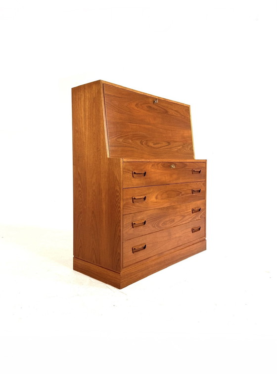Image 1 of Vintage Danish Teak Desk, Arne Wahl Iversen '60