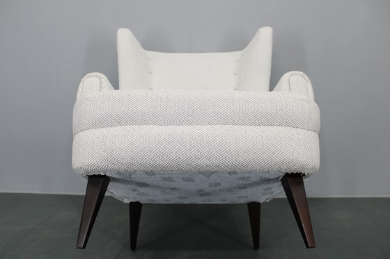 Image 1 of 1960er Jahre Restaurierter Ohrensessel, Tschechoslowakei