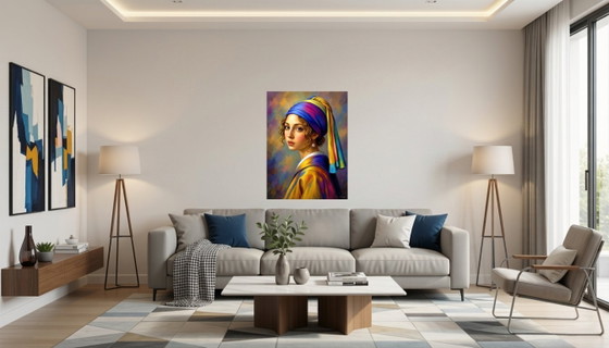Vermeer 2026 Pittura Acrilica Su Tela / (60x80 Cm) – Dipinti e disegni, Aluminium, Wood (photo 5 of 5)