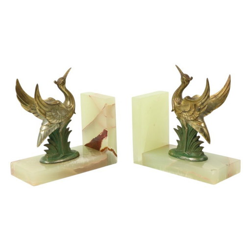 Art Deco Bookends Bird