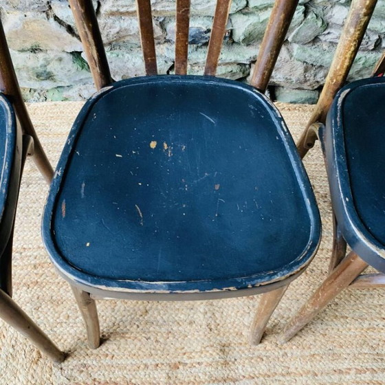 Set di quattro sedie da bistrò vintage in legno curvato – Sedie da pranzo (photo 10 of 18)