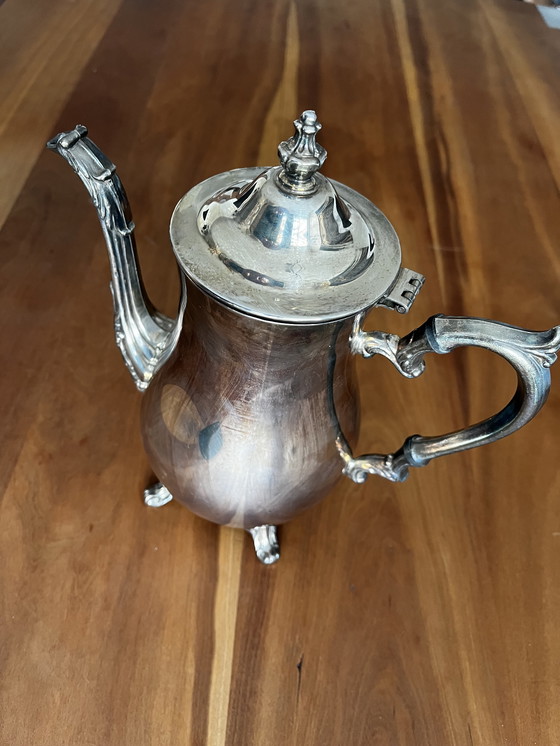 Image 1 of Set da caffè/tè placcato argento, 4 pezzi