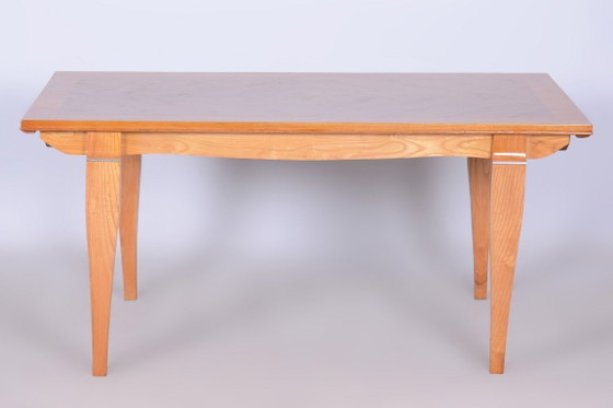 Restored Art Deco Folding Table, by J. Leleu, Oak, Spruce, France, 1920s – Dining tables, Metal, Wood (photo 7 of 18)