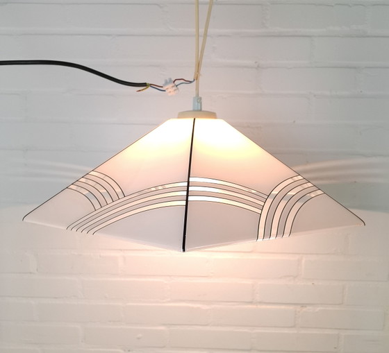 Vintage hanglamp acryl jaren 70 heksenhoed – Hanglampen, Plastic (photo 6 of 11)