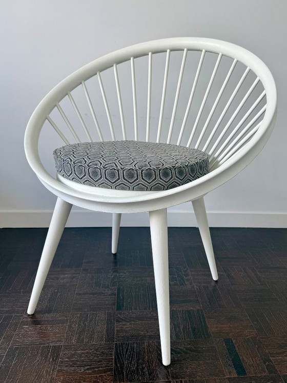 Skandinavischer Sessel 1960 Yngve Ekstrom – Stühle und Loungesessel, Textile, Wood (photo 2 of 10)