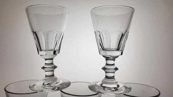 6 Weingläser im Baccarat-Stil, Modell Caton / 19. Jahrhundert – Gläser & Karaffe, Crystal, Glass (photo 3 of 6)