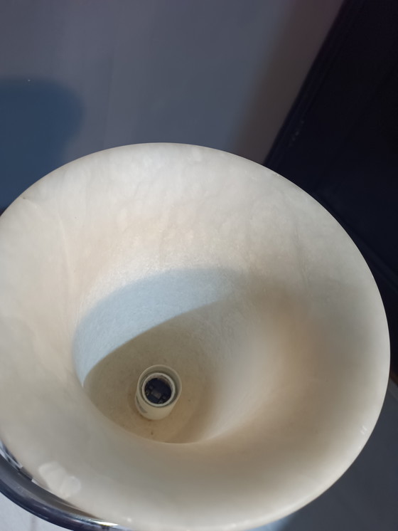 Image 1 of 2x Vintage Albasten Tafellamp Uit Spanje – Uniek Design