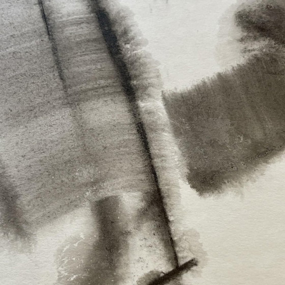 Georges (géo) De Vlamynck, Femme Nue Abstraite, Fusain Encre Craie sur Papier Mouillé – Peintures et dessins (photo 8 of 17)
