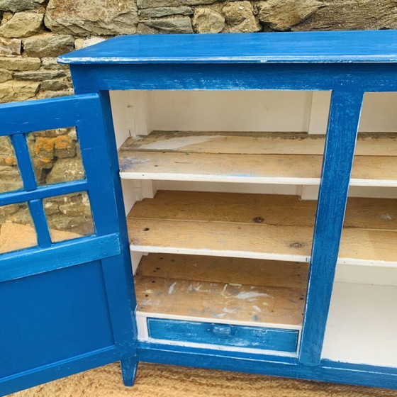 Blue Parisian Cabinet – High Boards, Wood (photo 8 of 14)