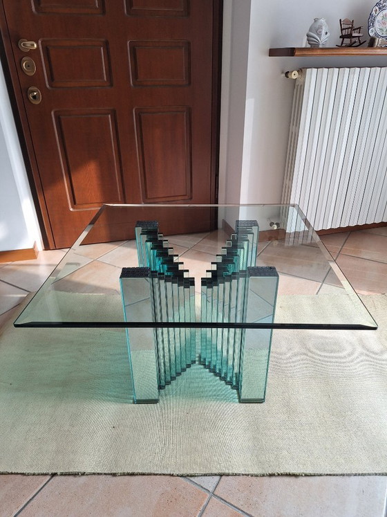 Rare Table Basse "Supercalif" de Luigi Massoni pour Gallotti & Radice – Années 80/90 (Sur Mesure) (photo 3 of 8)