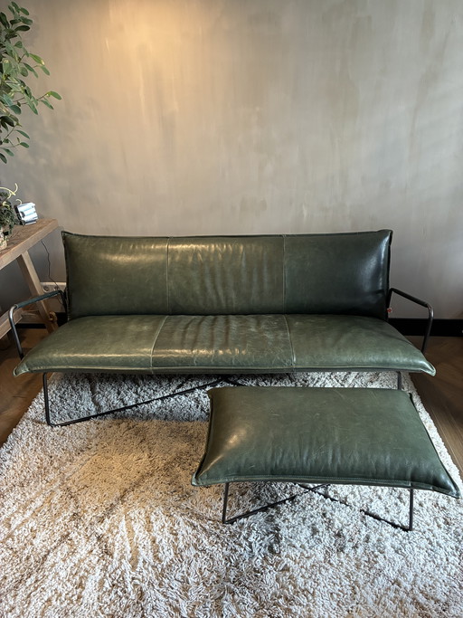 Jess design 3 Seat dark green + footrest