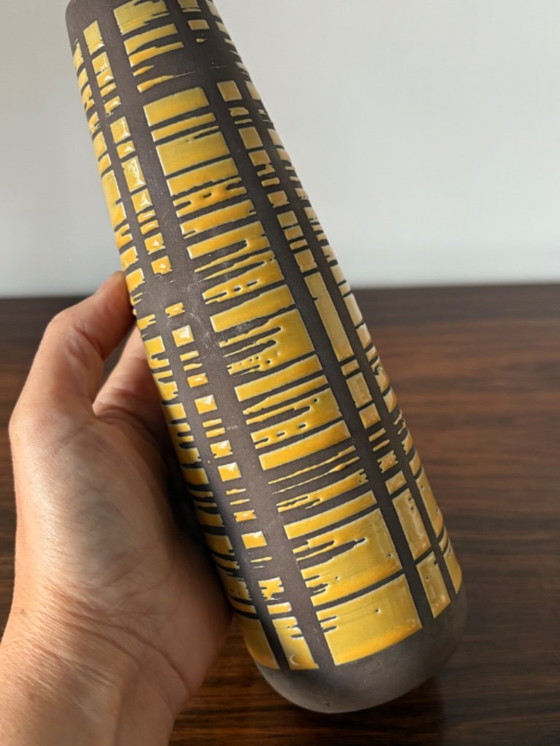 Image 1 of Vaso Strehla vintage retrò della Germania occidentale degli anni '60