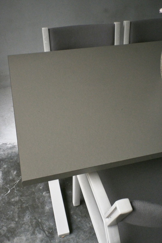 Image 1 of Pastoe dining table set with 4 chairs Pierre Mennen