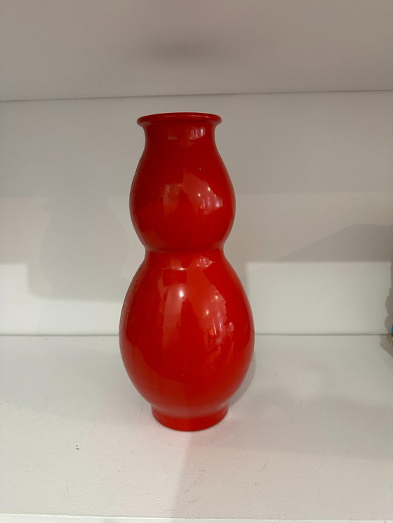 Image 1 of Red ceramic design vase - limited edition for The Conran Shop