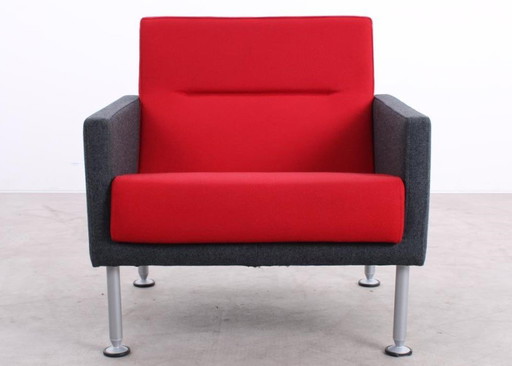 Coalesse Sidewalk High-Back Armchair Bright Red