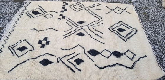 Image 1 of Handgeknoopt Berber tapijt wol 214x172cm