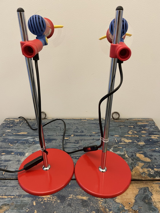 Image 1 of Vintage Memphis bureaulampen