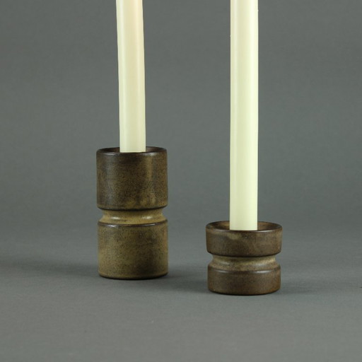Zaalberg, Holanda - Juego de 2 candelabros de loza - Década de 1960