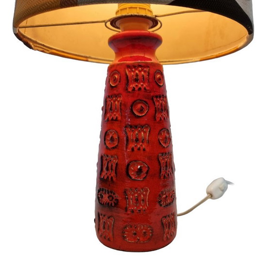 Image 1 of Vintage red Spara Fat Lava lamp