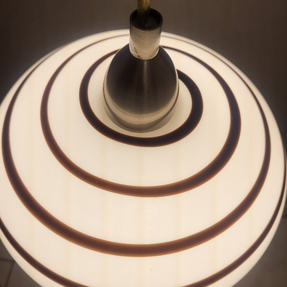 Suspension boule zébrée, Eglo Leuchten, vintage – Lampes, Céramique (photo 3 of 10)