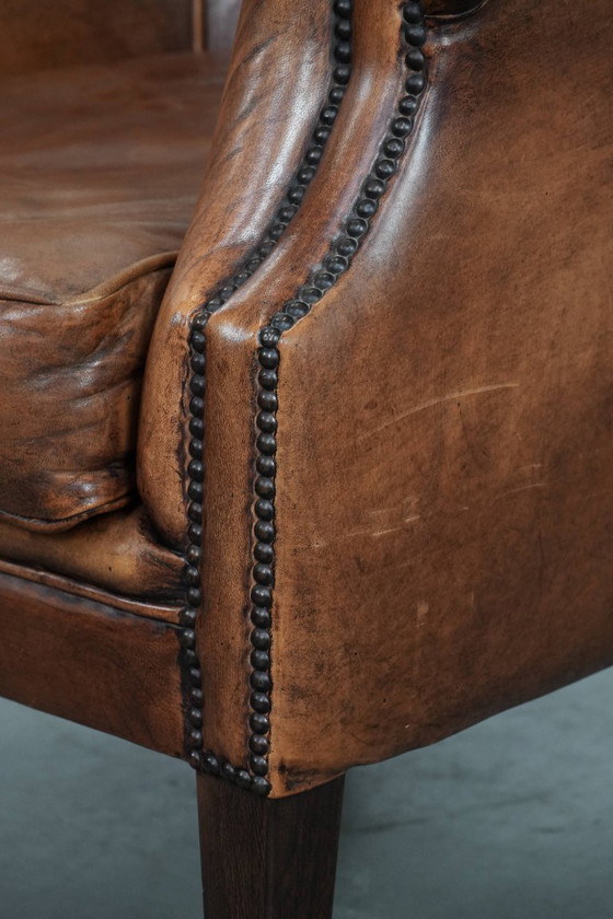 Image 1 of Club-Sessel aus Schaffell mit wunderschönen Farben und bequemem Sitz