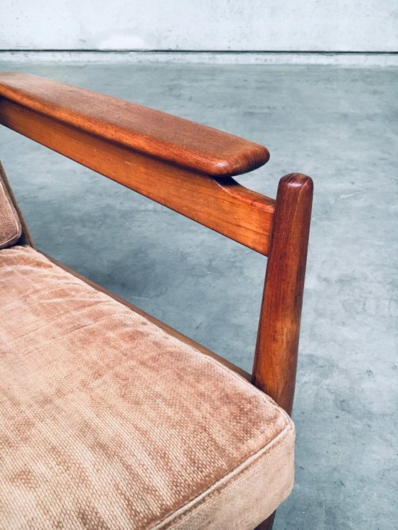 Image 1 of Set di poltrone con schienale ad ala in stile scandinavo di metà secolo, Danimarca, anni '60