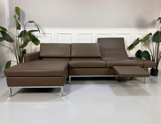 Image 1 of Brühl Tomo Designer Sofa Couch Braun Leder Ausstellungsstück