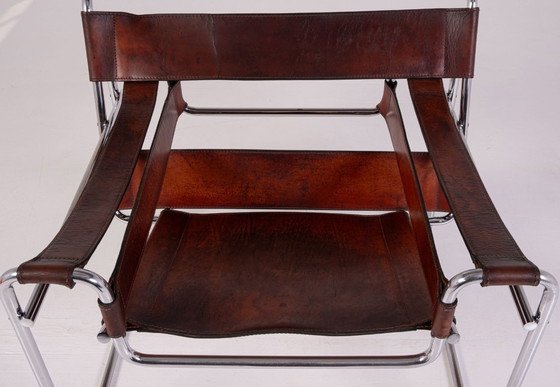 Image 1 of Poltrona - Sedia Wassily B3 di Marcel Breuer per Gavina