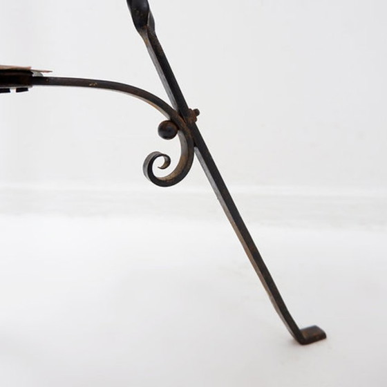 Image 1 of French barber's mirror from the 1930s