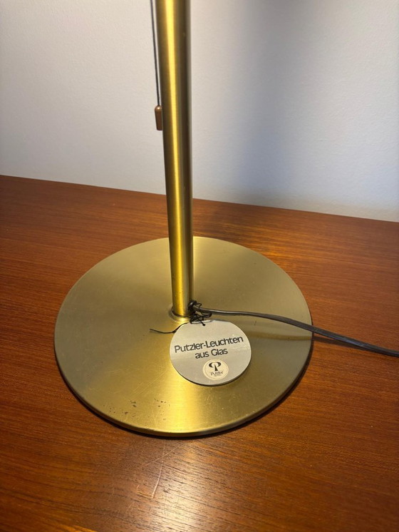 Image 1 of Grande lampe de table en verre et laiton de Peill & Putzler, années 1970