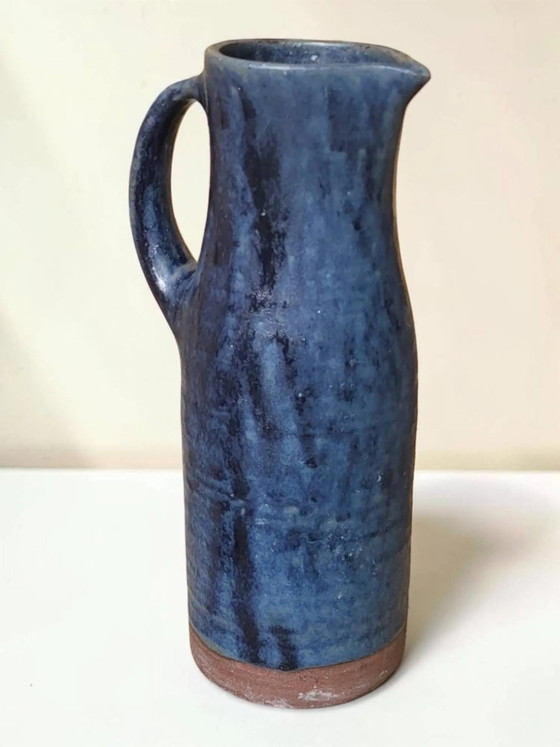 Stoneware jug J&N Pierlot Ratilly / Puisaye. 1960s. – Glass & Decanter, Porcelain, Vintage (photo 3 of 10)