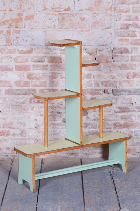 Artdeco Étagère restaurato, Faggio, Umakart, Repubblica Ceca, anni '30 – Scaffali a muro, Wood (photo 5 of 11)
